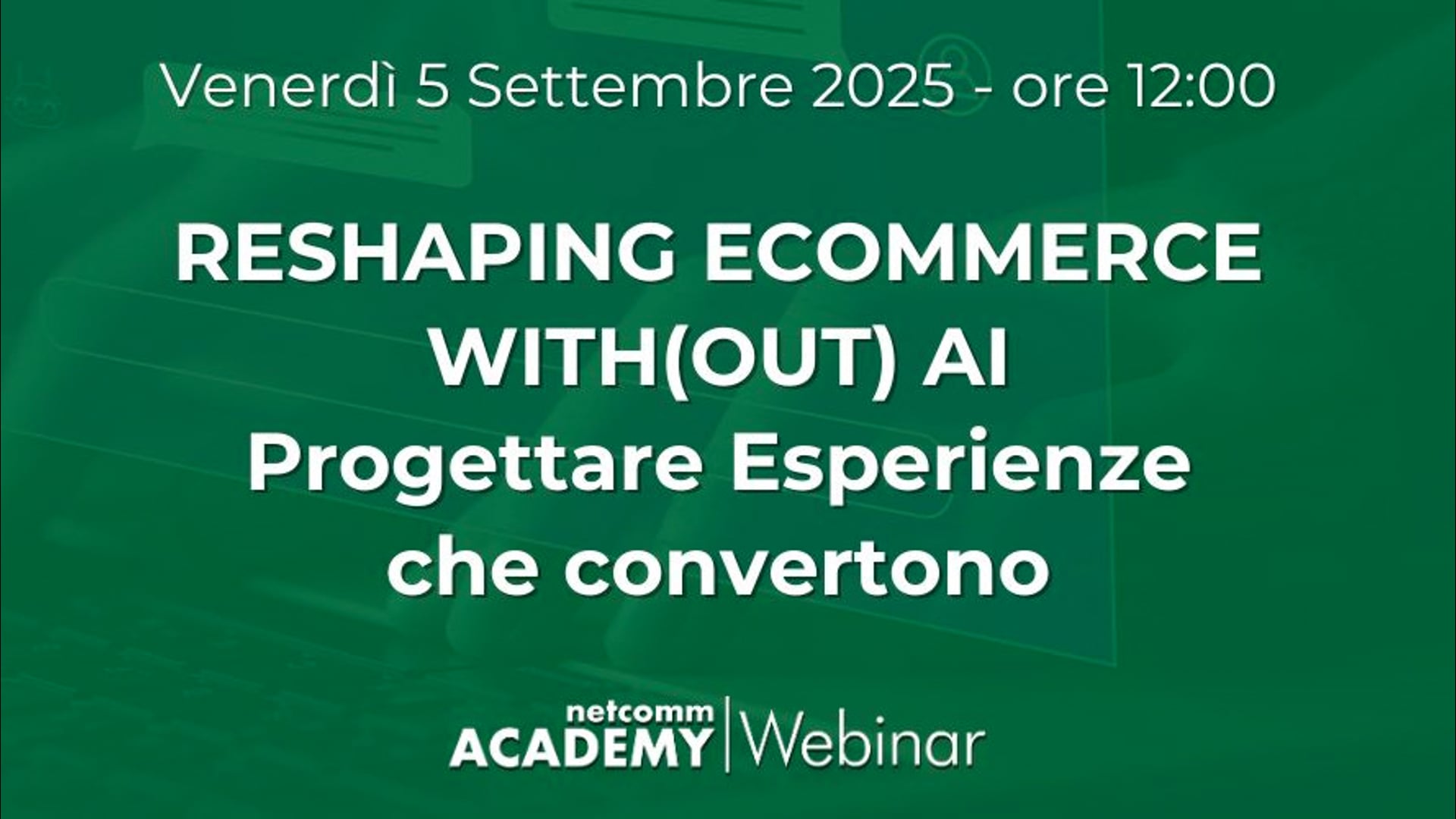 Scopri di più sull'articolo Reshaping eCommerce with(out) AI: Progettare Esperienze che Convertono