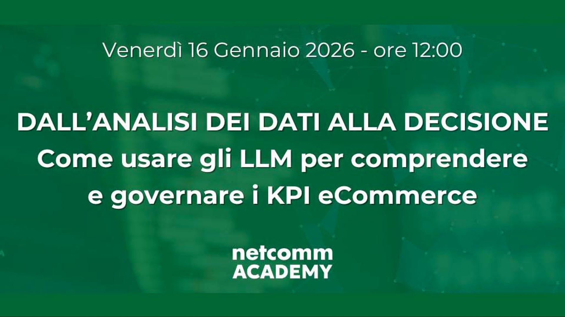 Scopri di più sull'articolo Dall’Analisi dei Dati alla Decisione: come usare gli LLM per comprendere e governare i KPI eCommerce