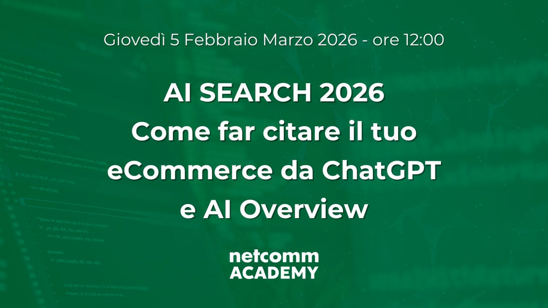 Scopri di più sull'articolo AI Search 2026: come far citare il tuo eCommerce da ChatGPT e AI Overview